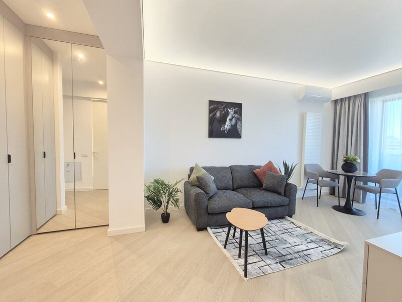 Pipera comision 0% Garsoniera 41mp prima inchiriere Cortina North, loc parcare subteran
